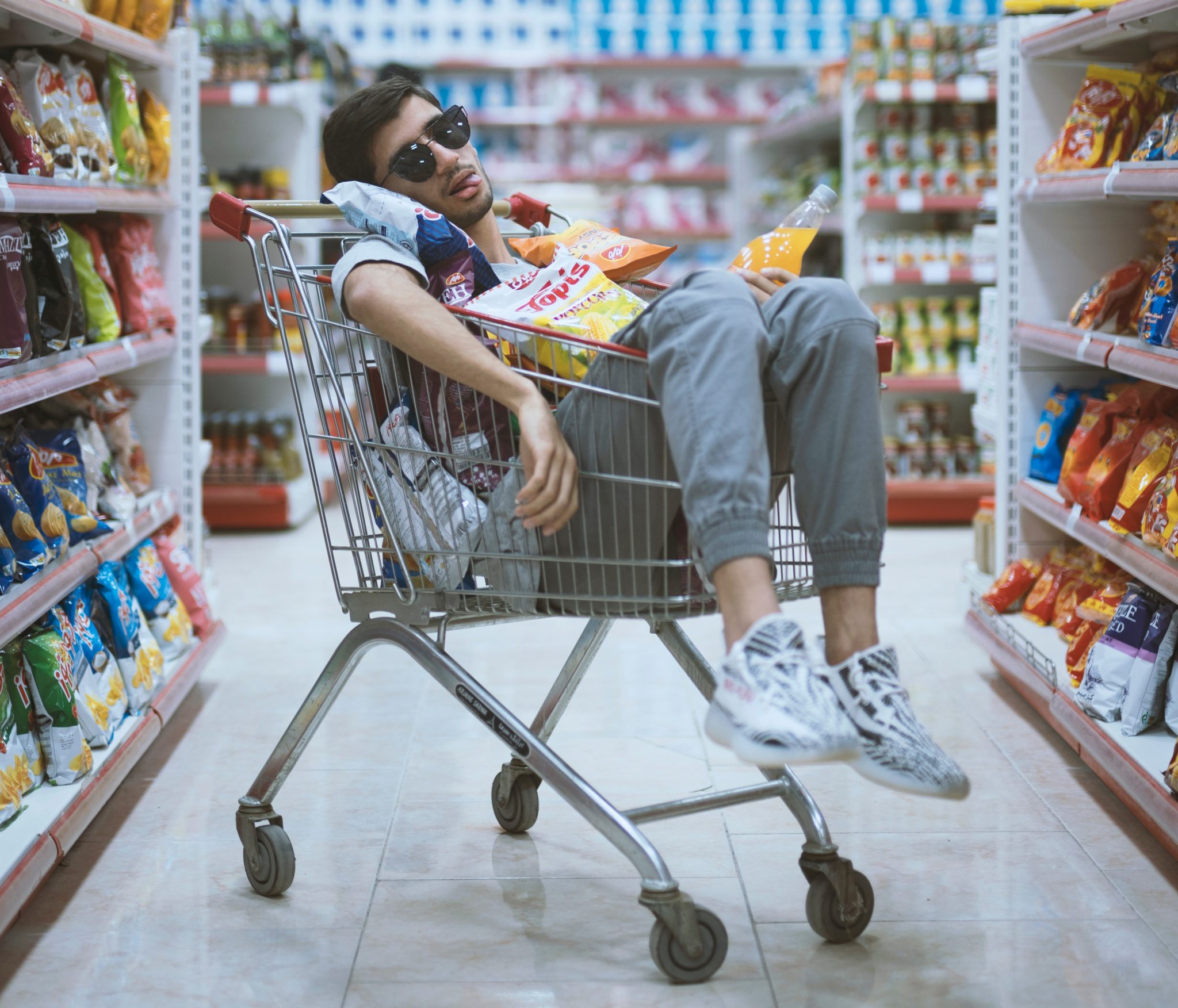 winkelwagen supermarkt