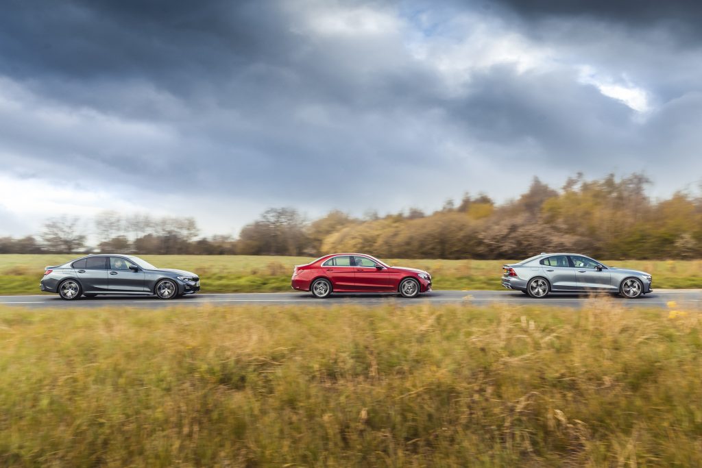 Mercedes C300 vs Volvo S60 T5 vs BMW 330i