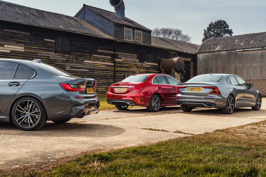 Mercedes C300 vs Volvo S60 T5 vs BMW 330i