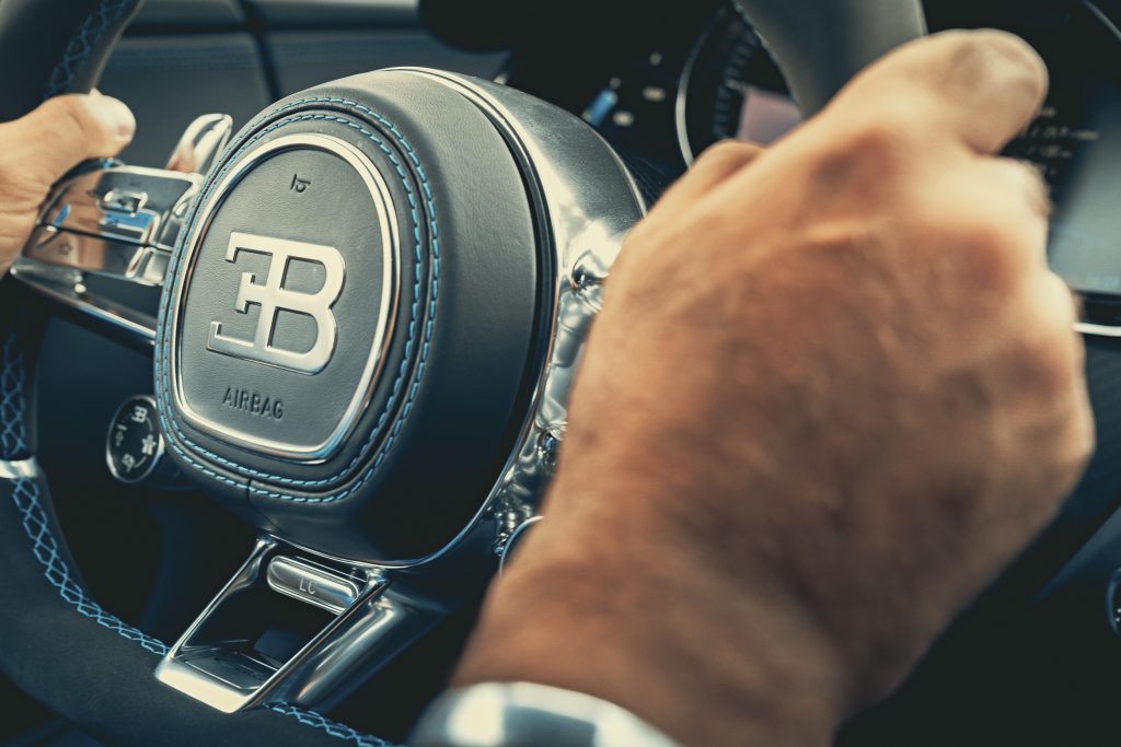 Bugatti Chiron Sport interieur stuur
