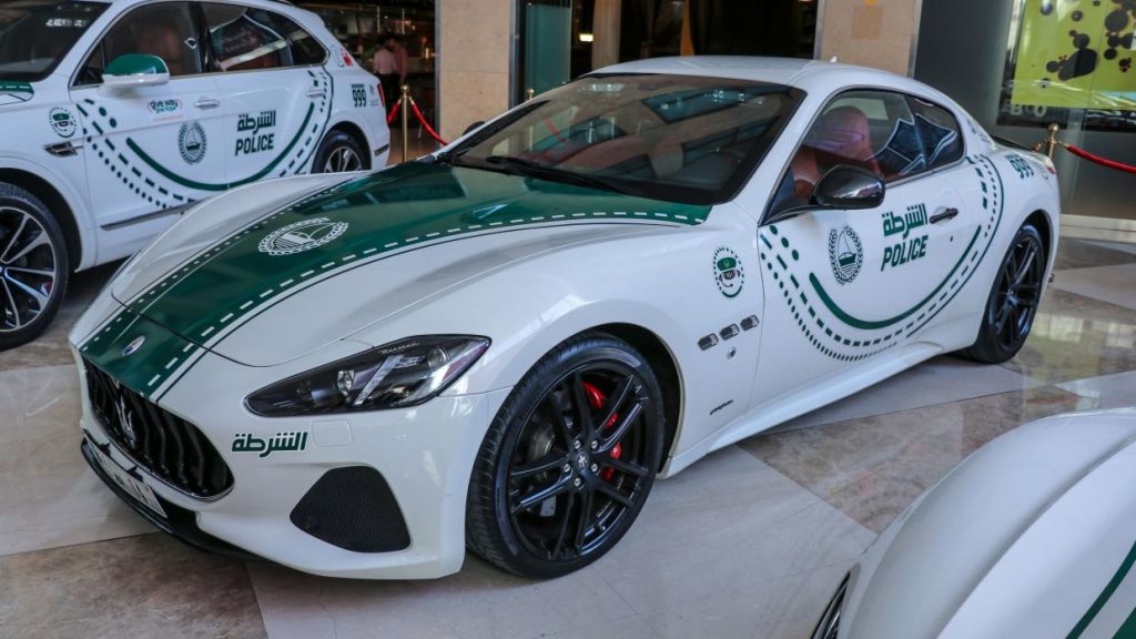 Maserati GranTurismo politieauto in Dubai