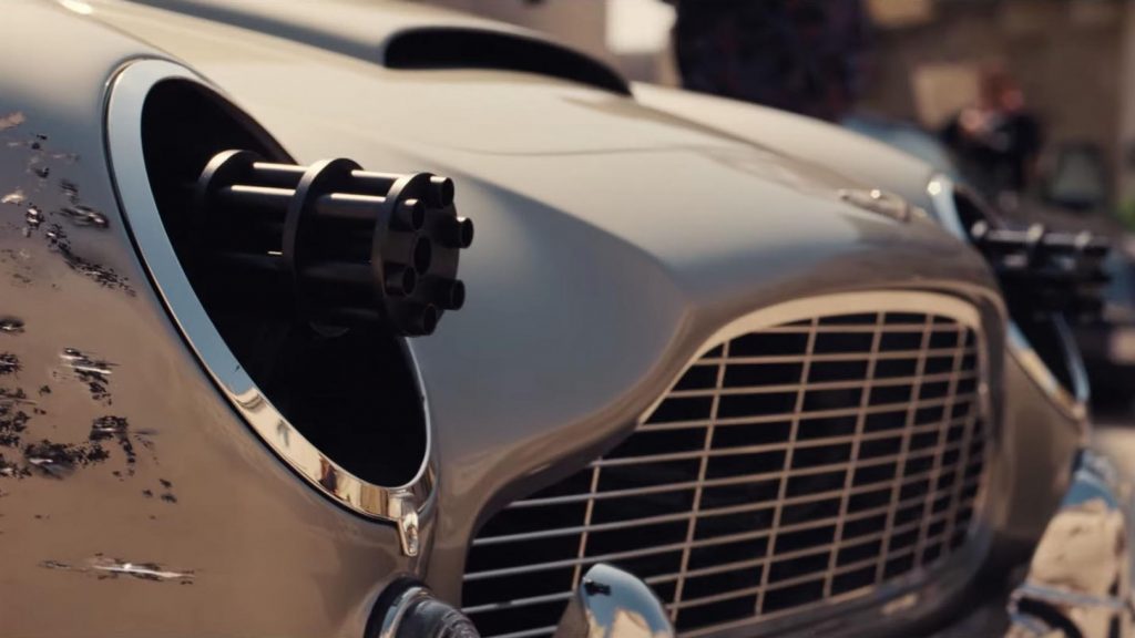 Aston Martin DB5 miniguns James Bond