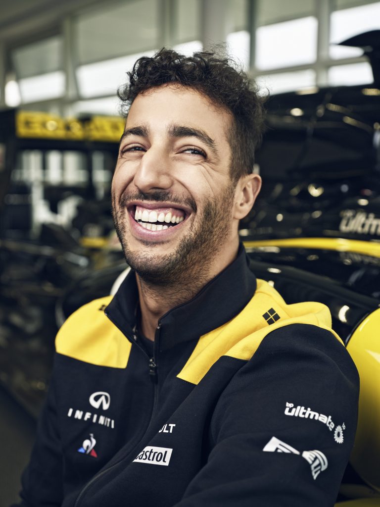 Daniel Ricciardo Renault glimlach