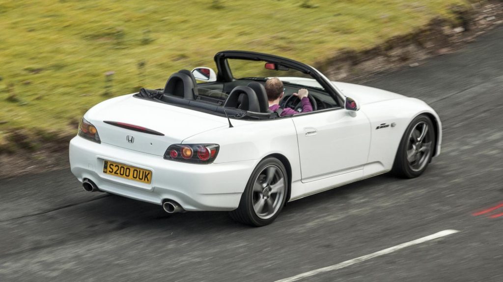Honda S2000 3 4 achter rijder boven