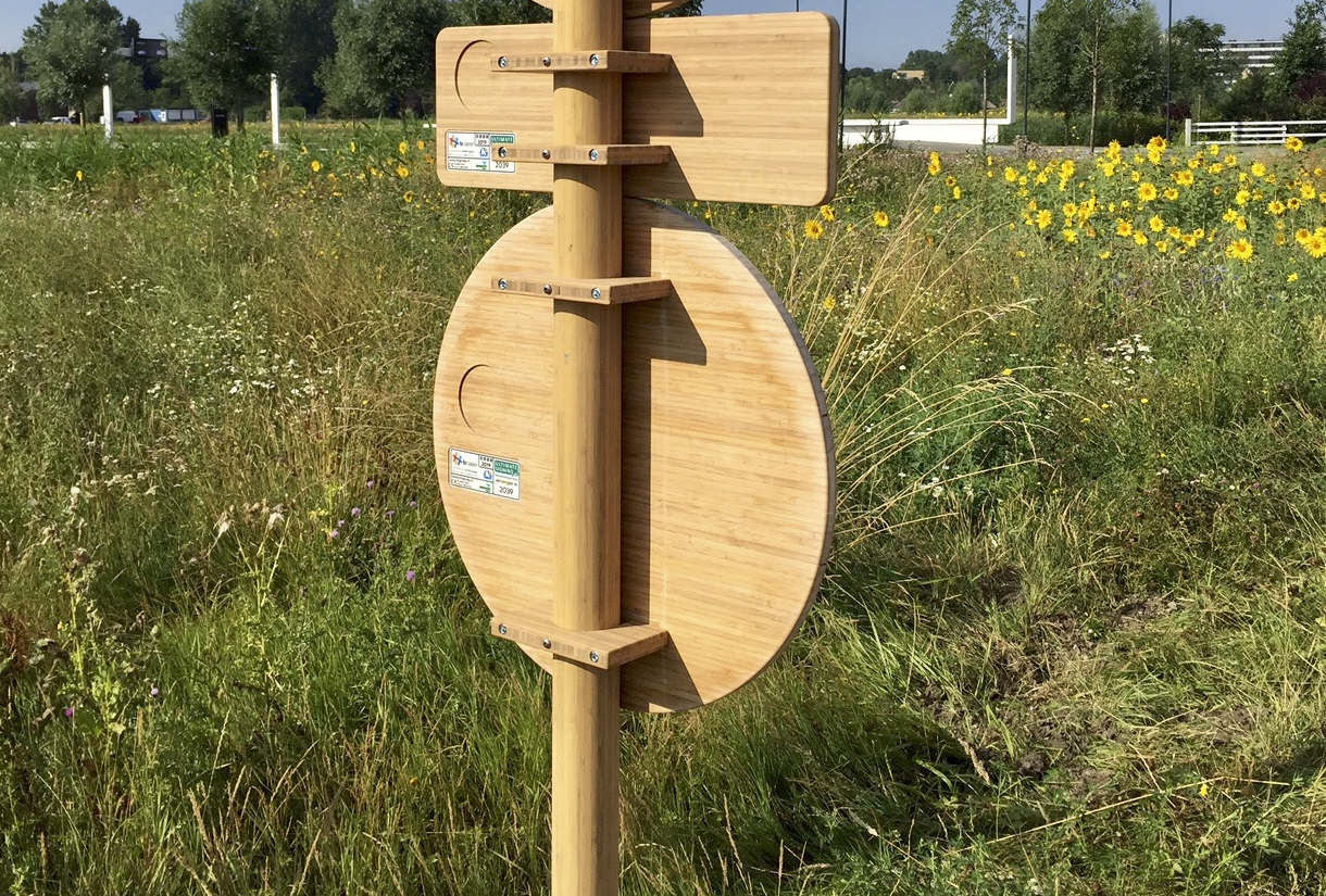 bamboe-verkeersborden