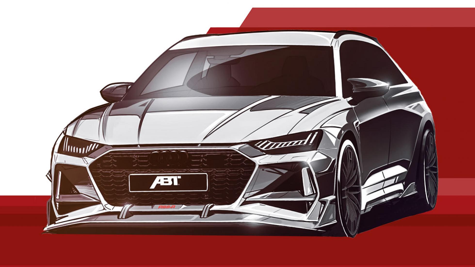 Schets van de Abt Audi RS 6-R
