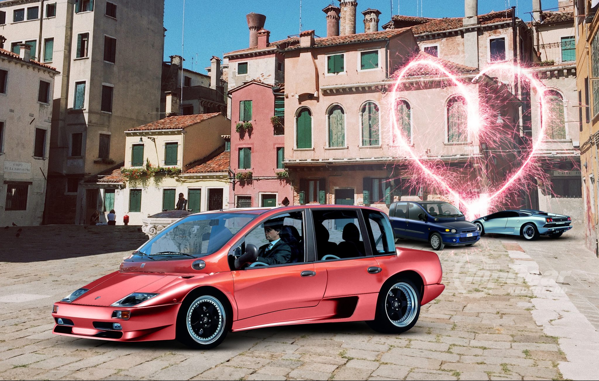 TGNL Autoliefdesbaby Lamborghini Diablo x Fiat Multipla