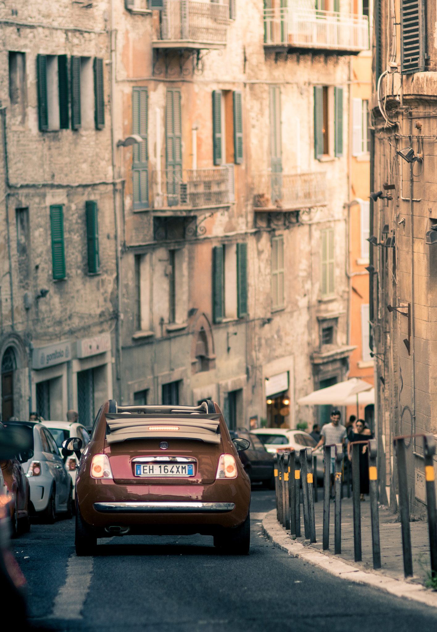 Fiat 500C door Italie