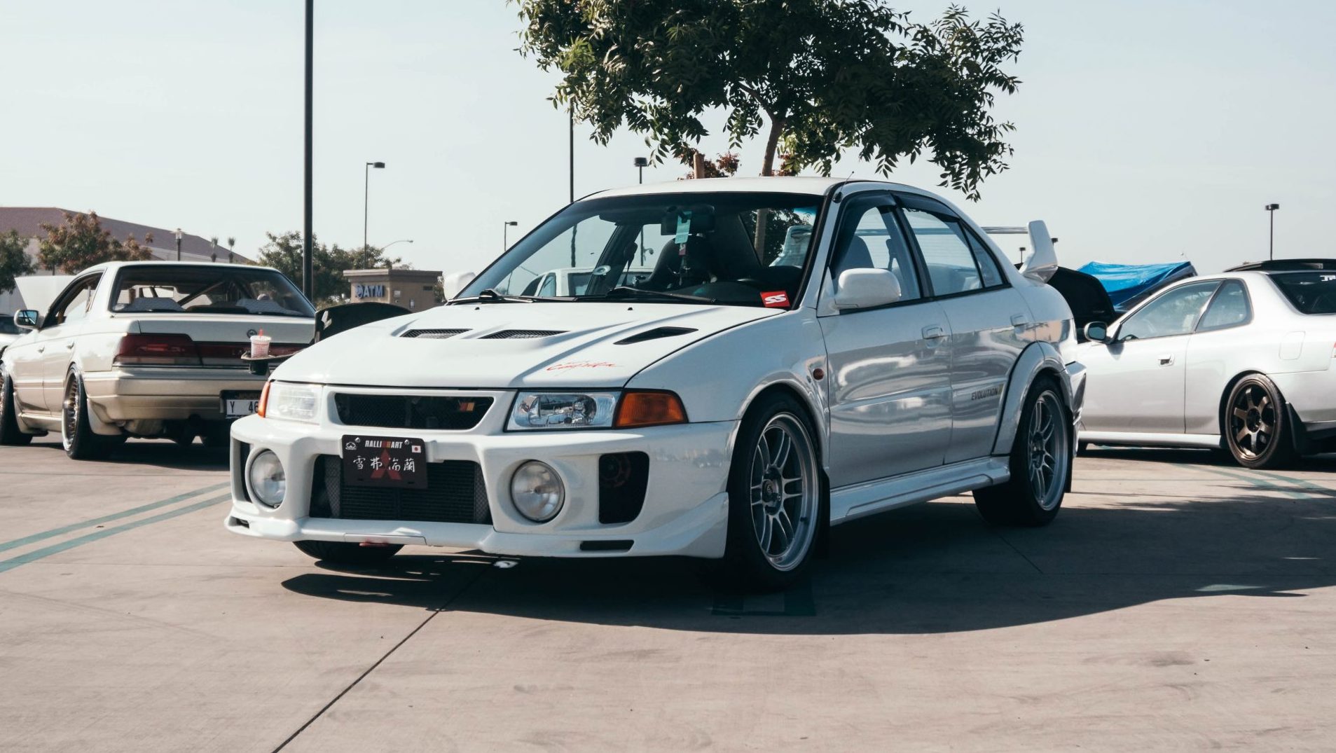 Mitsubishi Lancer Evo op Enkei velgen