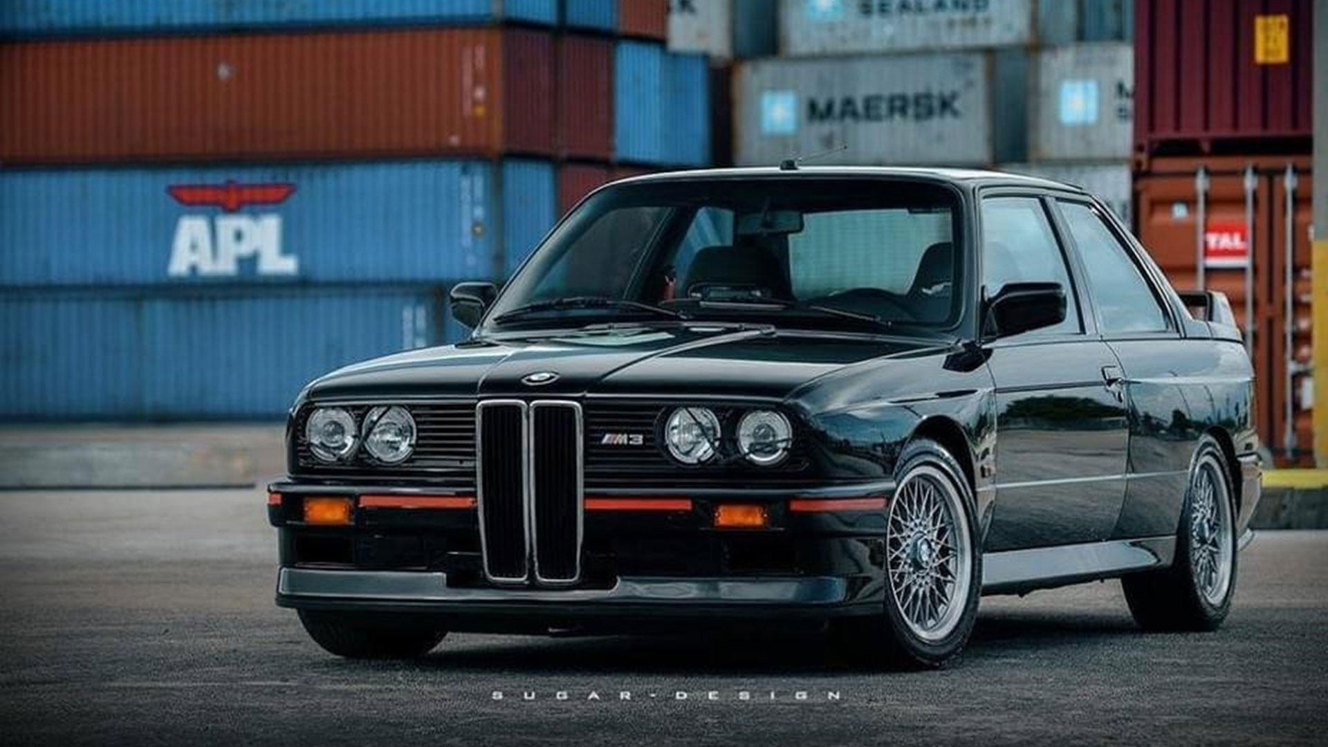 BMW M3 E30 met grote grille