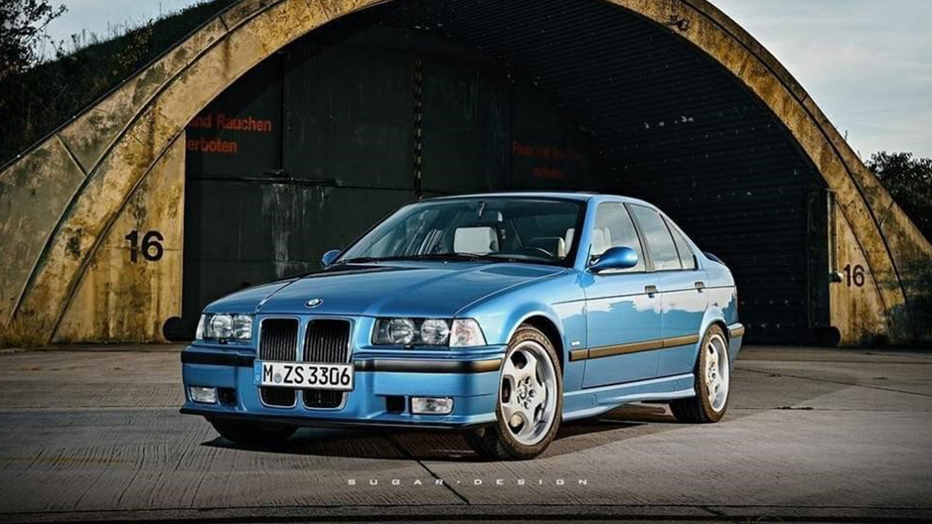 BMW M3 E36 met grote grille