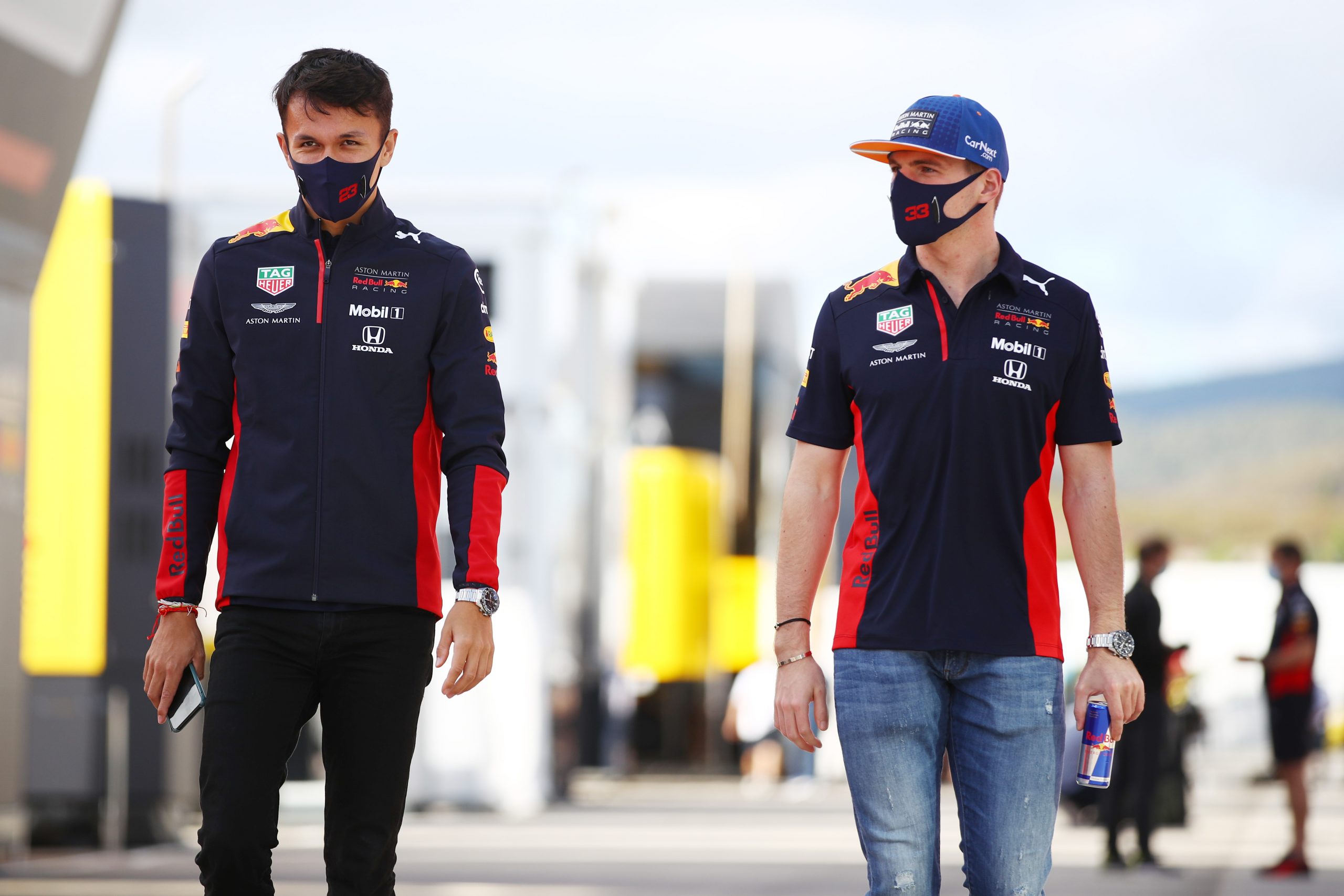 Alexander Albon, Max Verstappen PORTIMAO, PORTUGAL