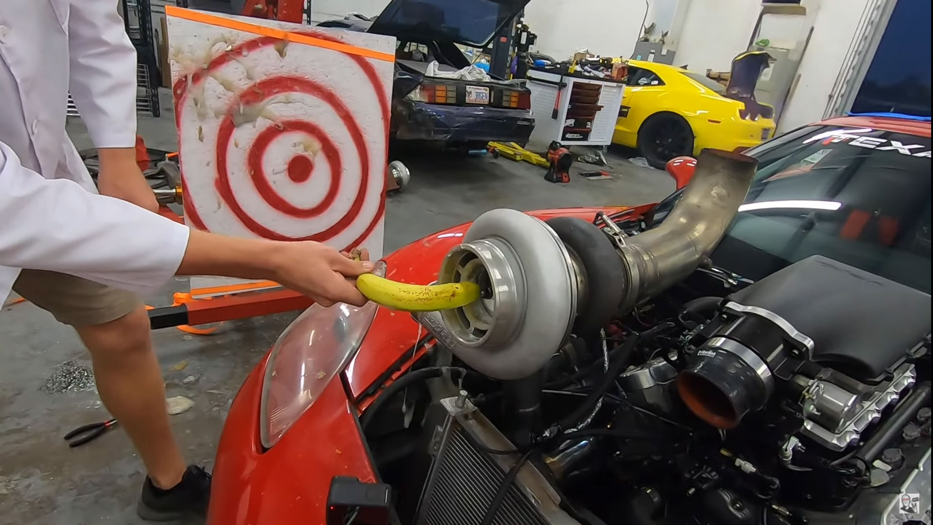 Banaan in een turbo