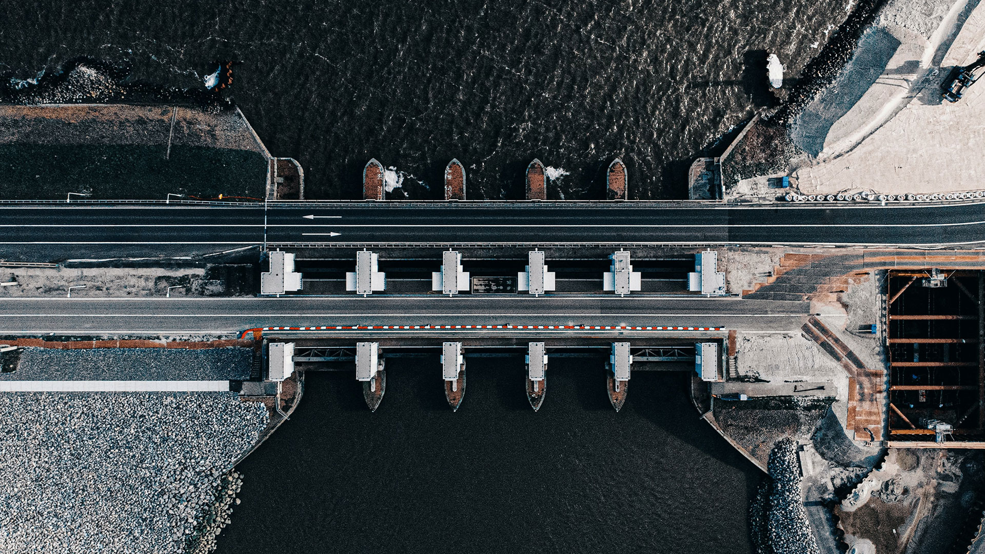 Afsluitdijk in Nederland
