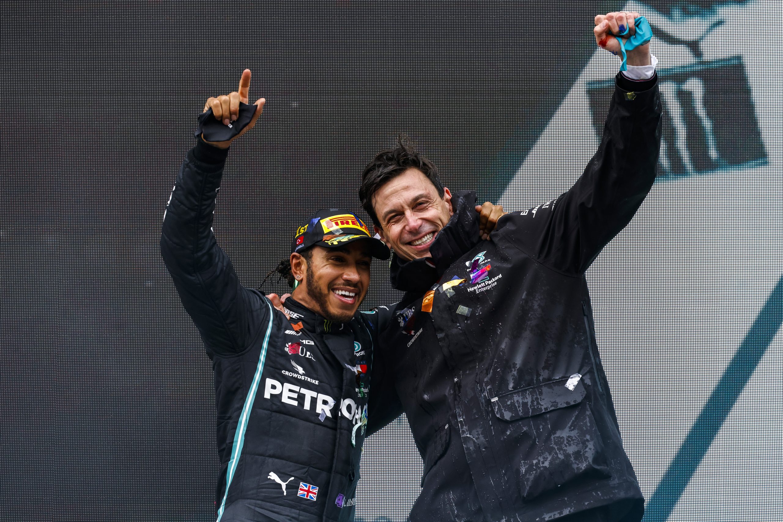 Lewis Hamilton Toto Wolff Lewis Hamilton Toto Wolff