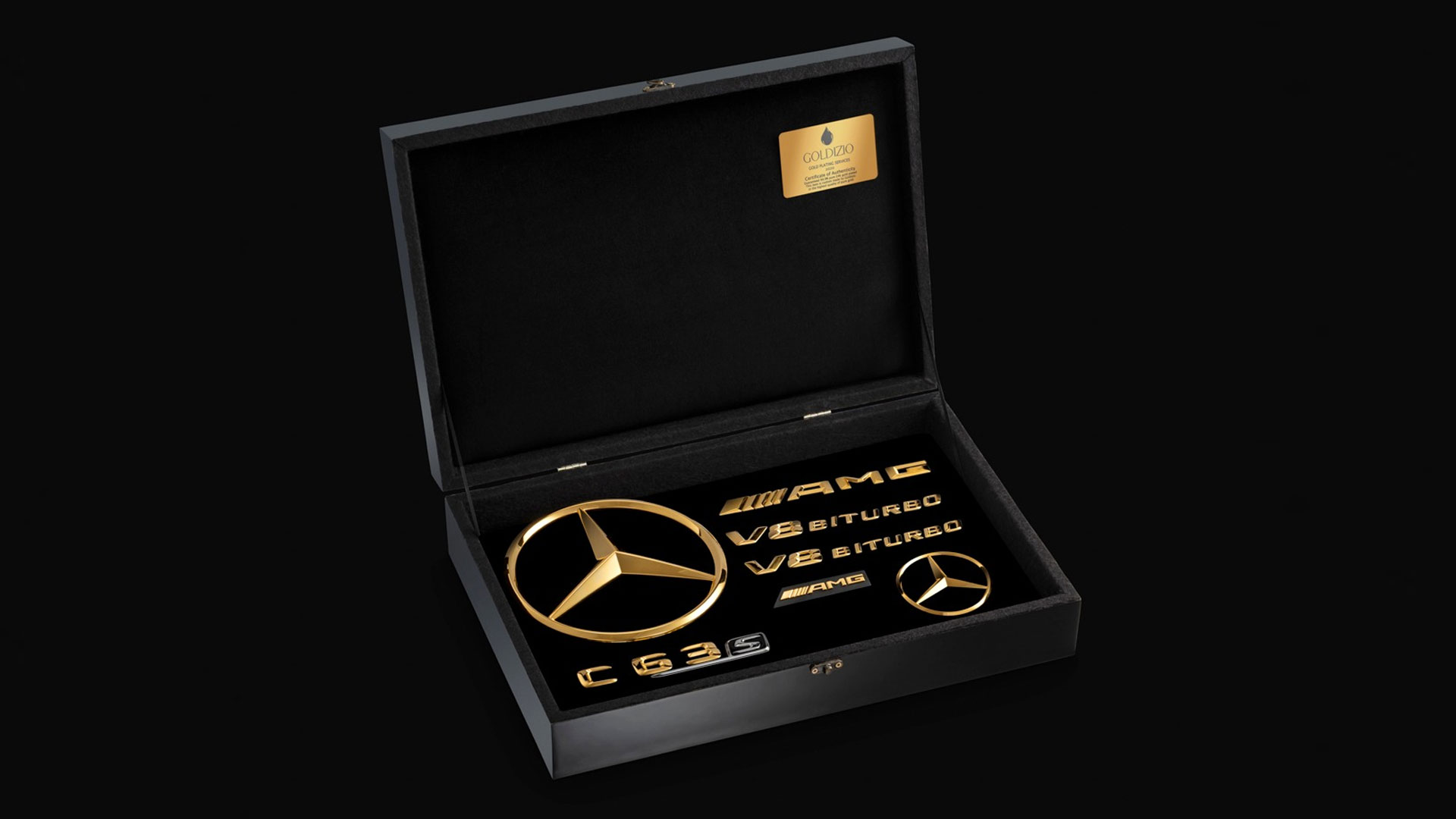 Vergulden Mercedes-AMG C 63 S logo (goud)