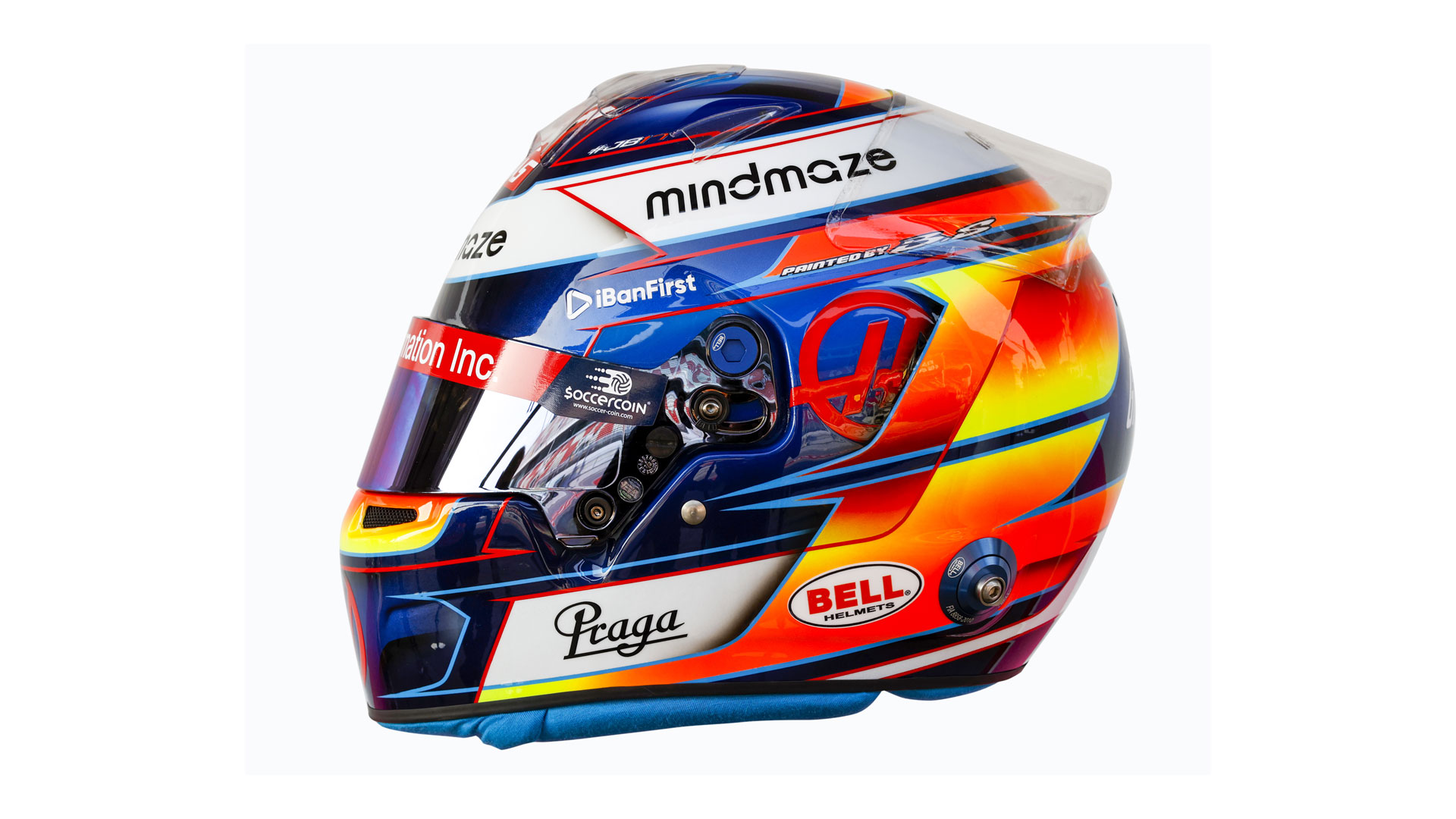 De helm van Romain Grosjean