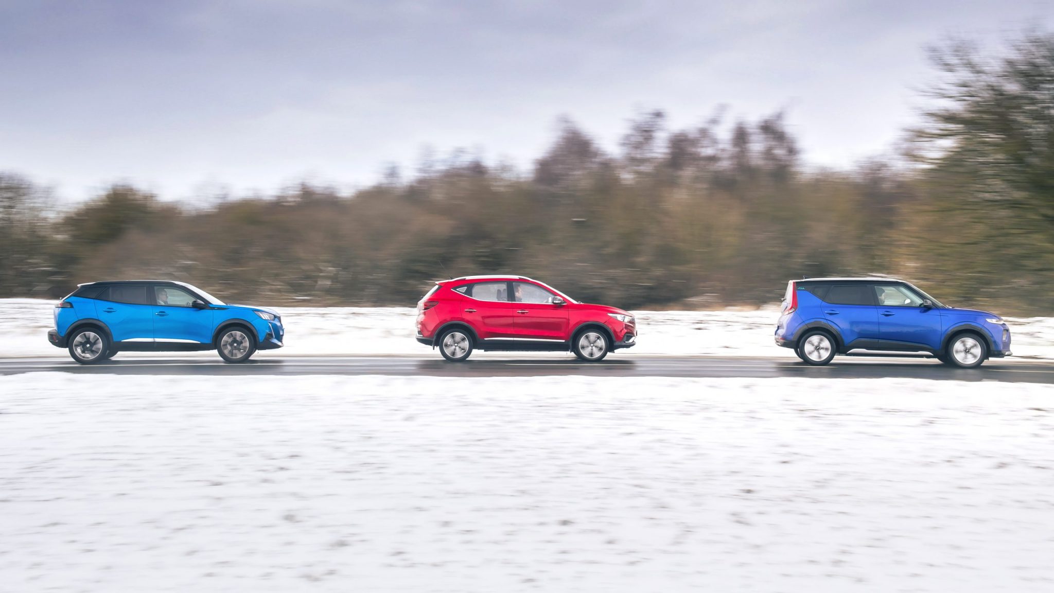 Peugeot e-2008 vs MG ZS EV vs Kia e-Soul