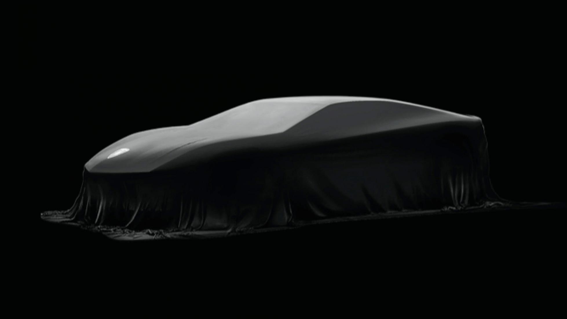Elektrische Lambo onder een doek