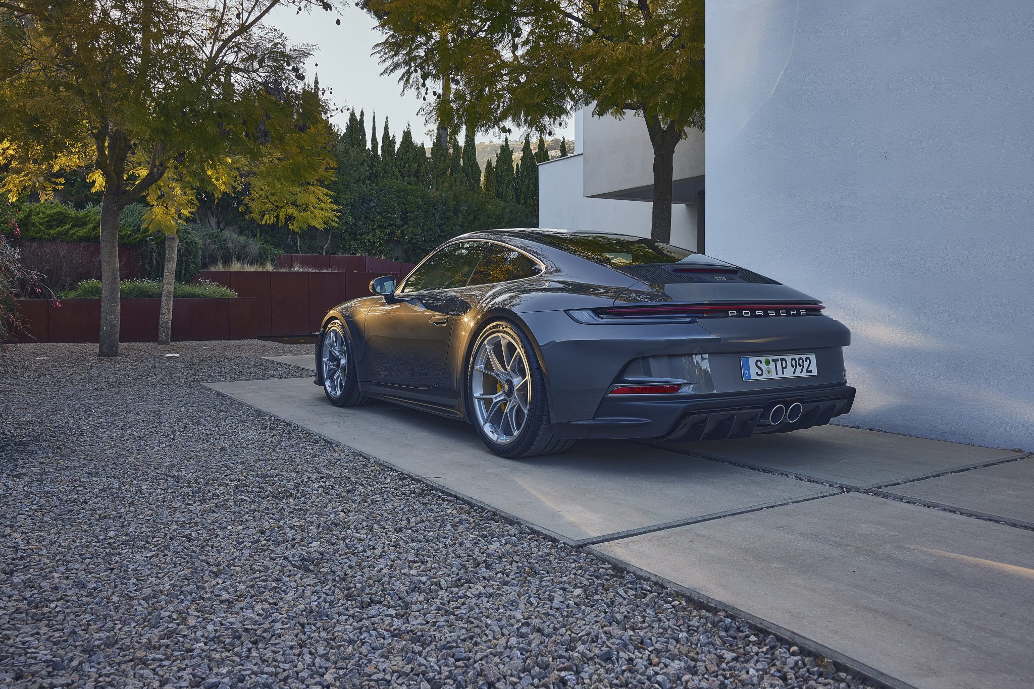 Achterkant Porsche 911 GT3 Touring