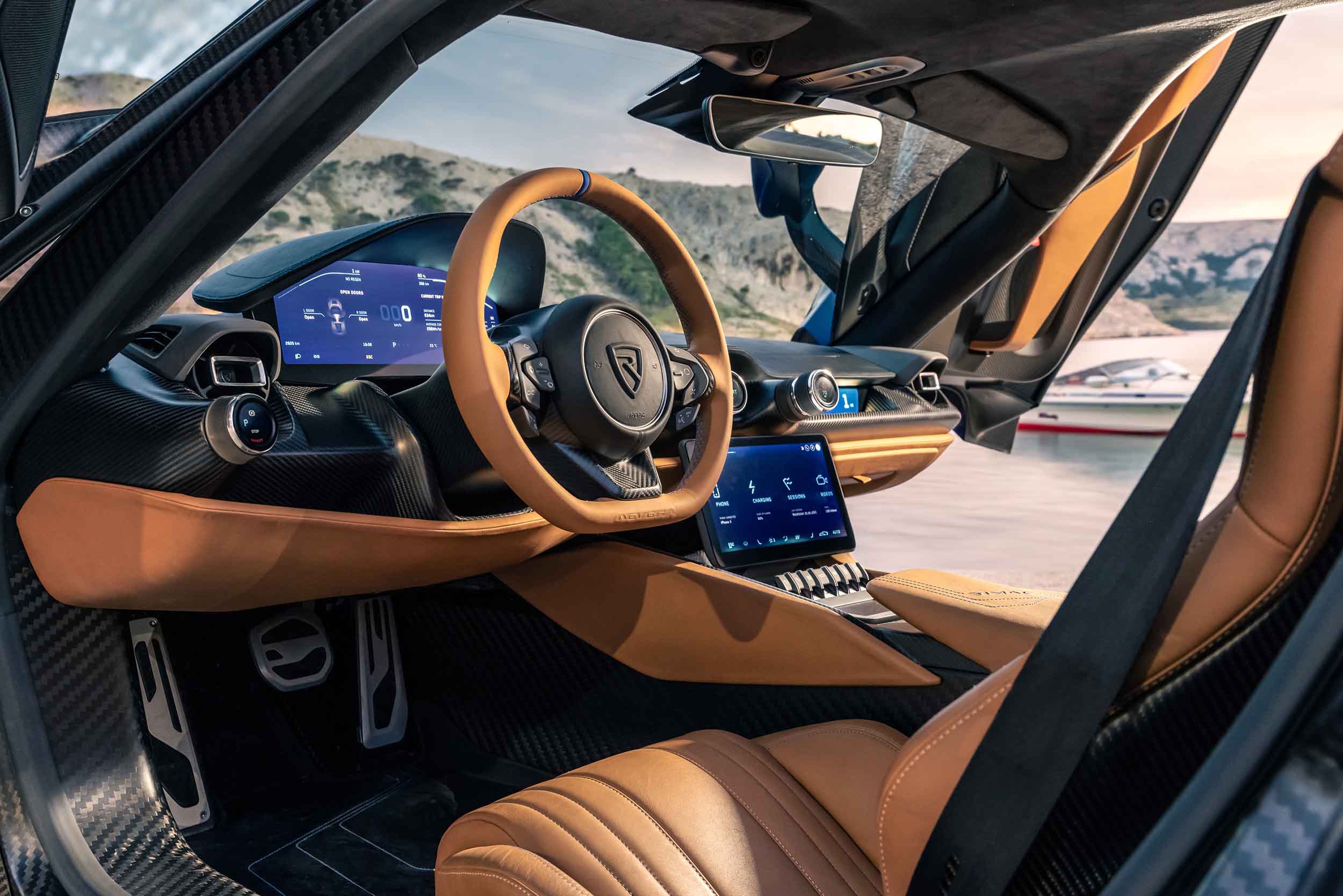 Dashboard Rimac Nevera
