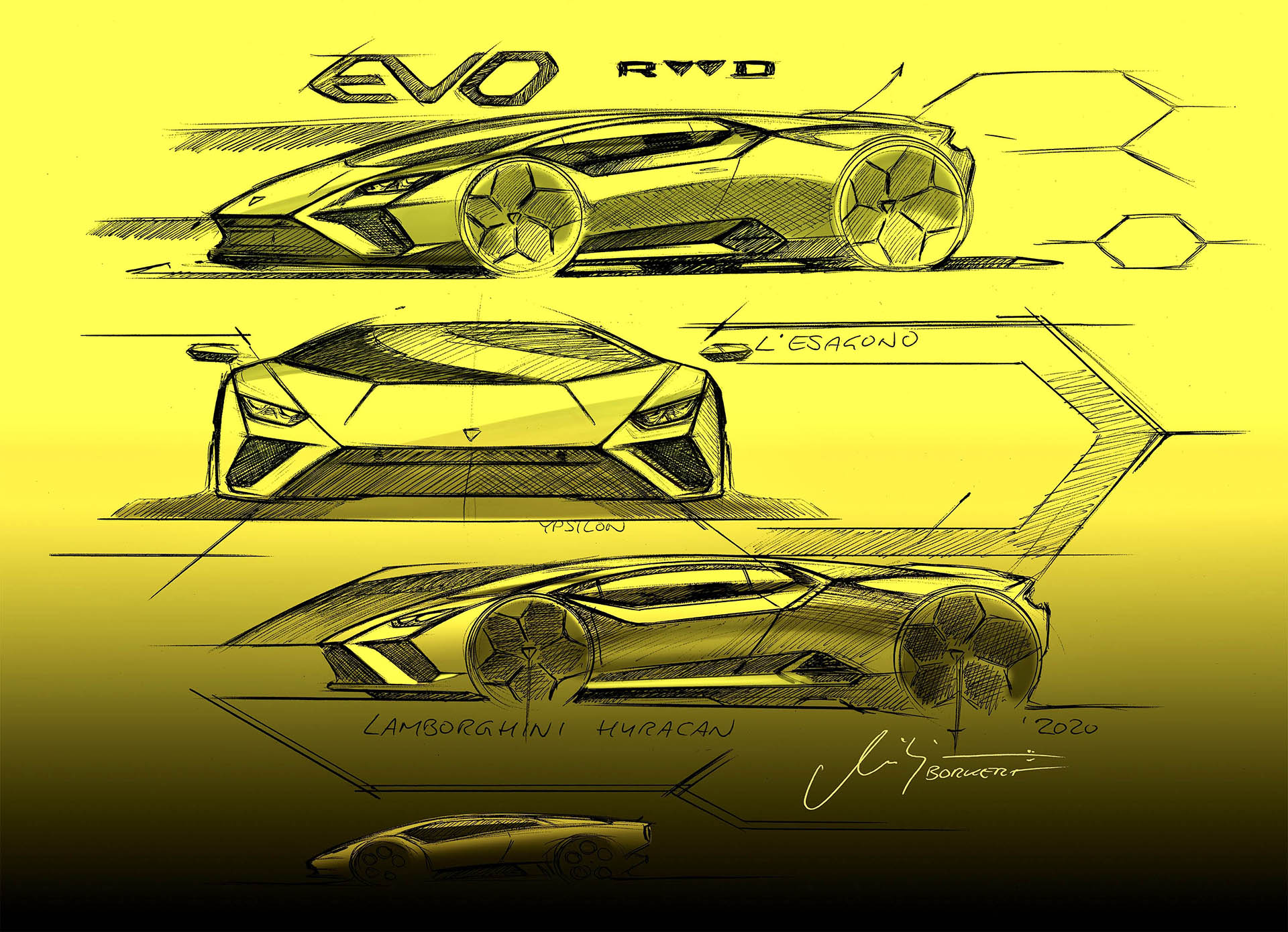 Geschiedenis van Lamborghini - Huracan design