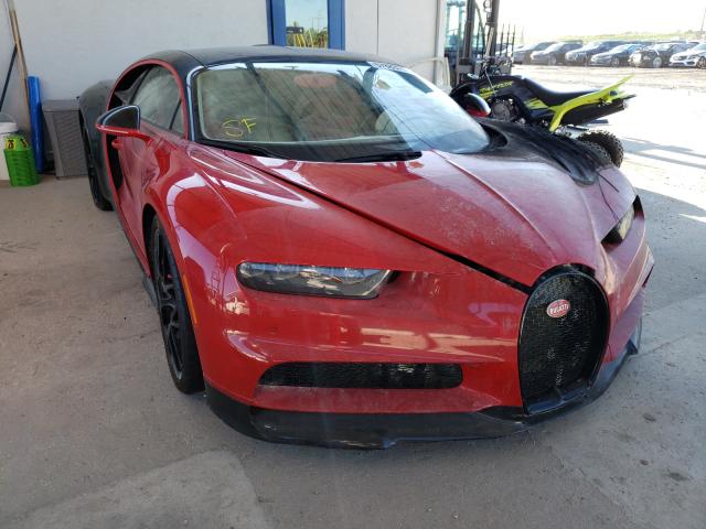 Bugatti Chiron met brandschade