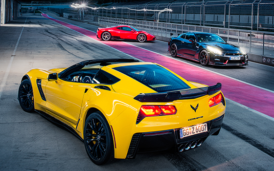 Corvette Z06 vs Ferrari 458 Speciale vs Nissan GT-R Nismo
